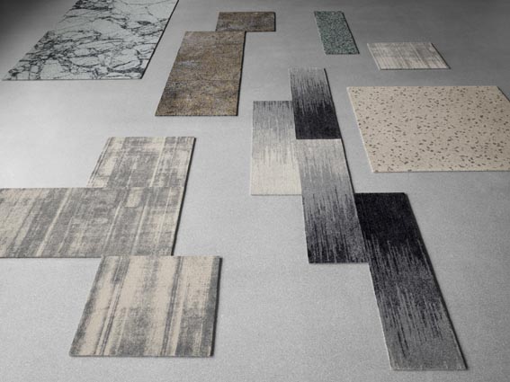 Kobercové čtverce a lamely Tiles and Planks  